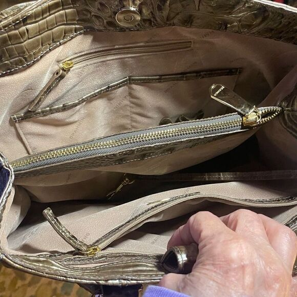 BRAHMIN  Joan Women’s Large 15X6.5X11‎ Golden Tan - Picture 5 of 10